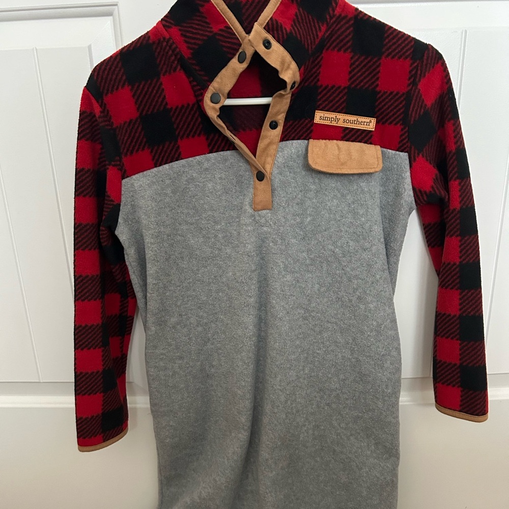 Girl’s casual flannel dress